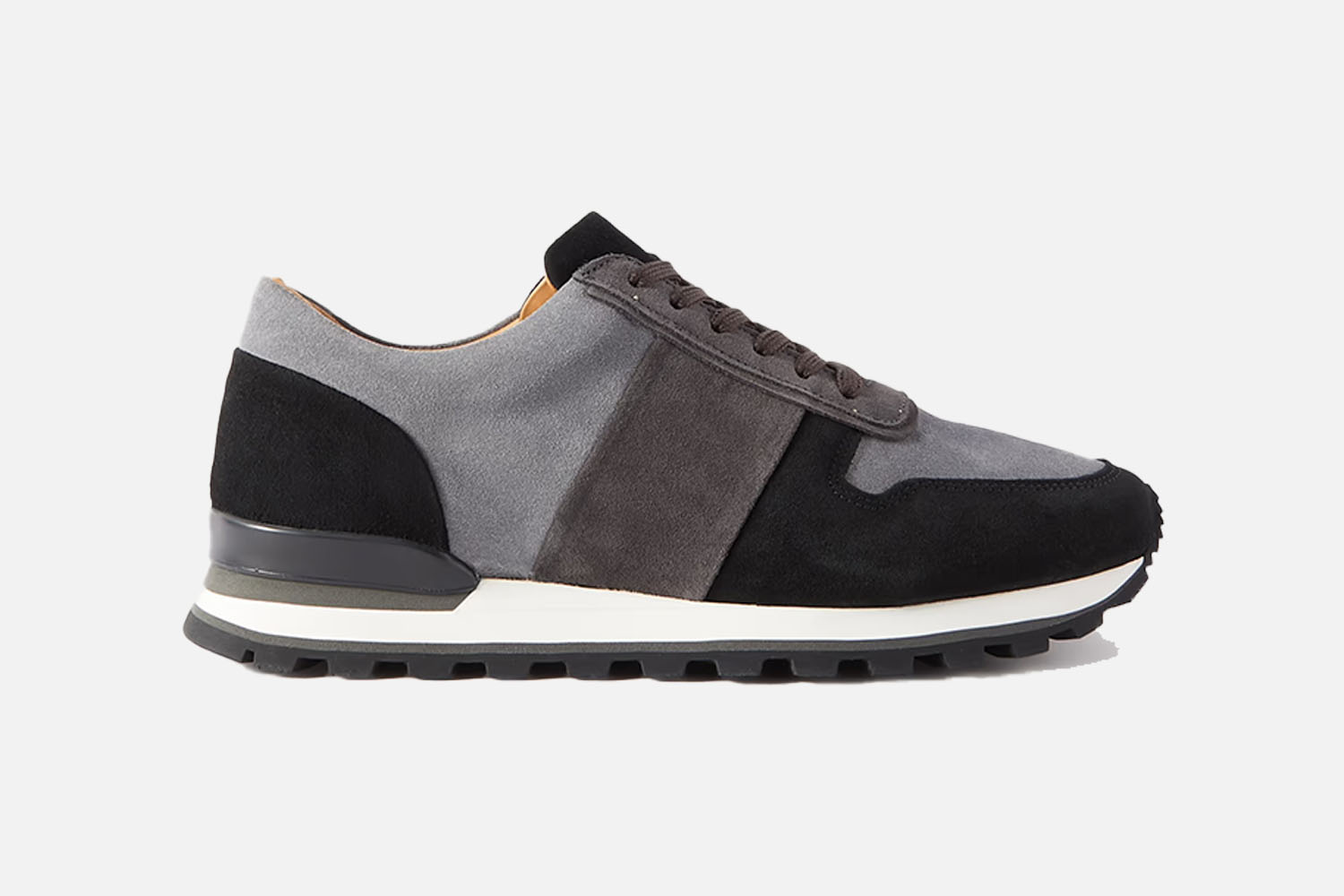 Mr P. Carlos Panelled Suede Sneakers