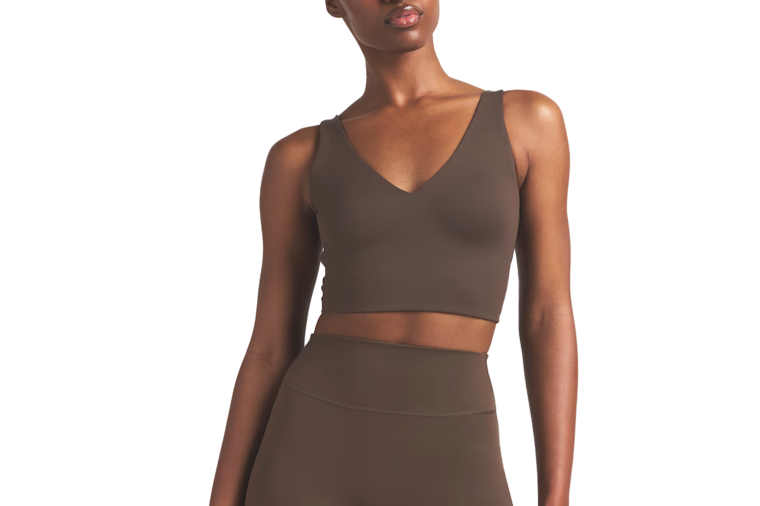 NikeSKIMS Matte Women's V-Neck Long-Line Bra