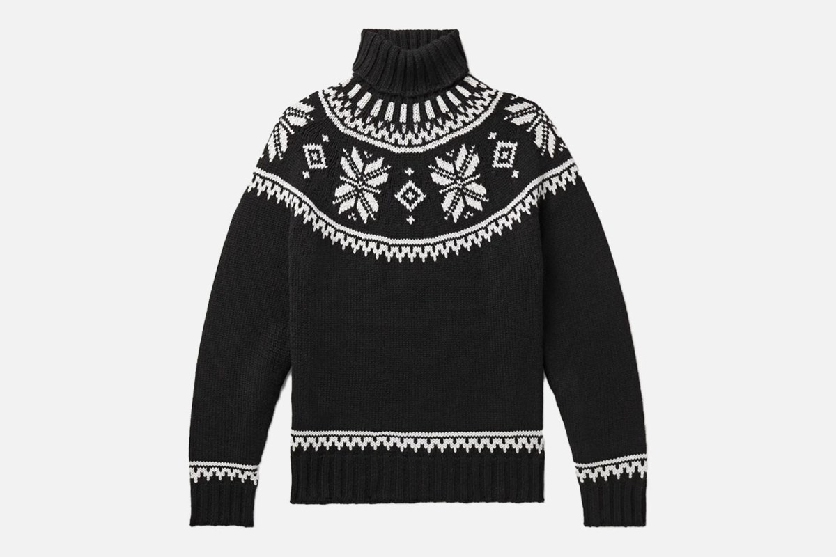 The Sartorial Select: Ralph Lauren Purple Label Fair Isle Cashmere Rollneck Sweater