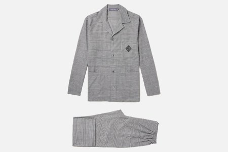 For the Homebody: Ralph Lauren Purple Label Prince Of Wales Cotton Pyjama Set