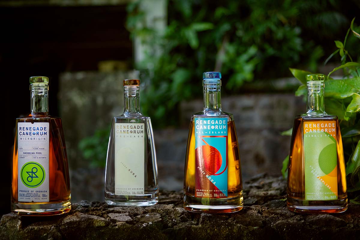 The core lineup of Renegade's cuvée rums