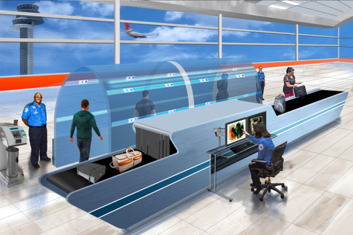 Future airport screening concept design from 2015