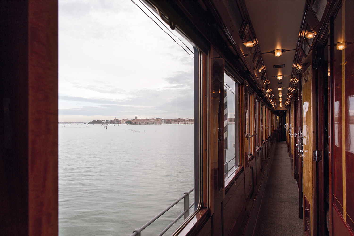 The view from the Venice Simplon-Orient-Express train