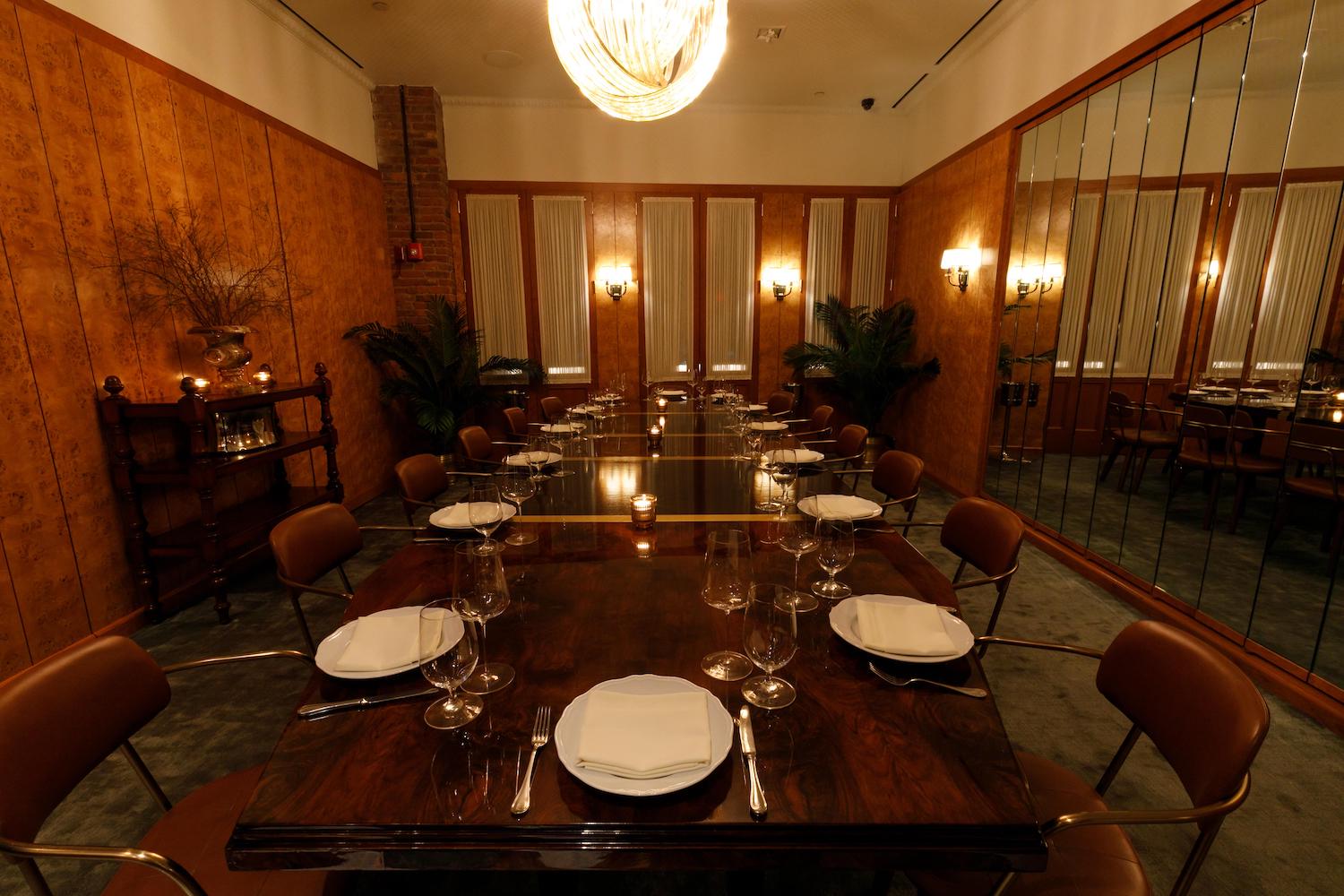 Torrisi's private dining room