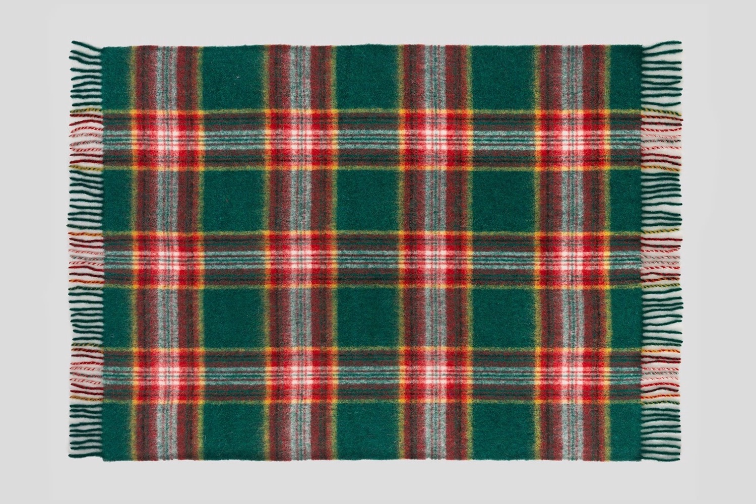 Woolrich Alpaca, Mohair and Wool Blend Waxed Green Blanket