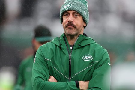 Aaron Rodgers of the New York Jets.