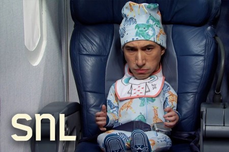 Adam Driver Played a Baby on His First Flight on This Week’s “SNL”