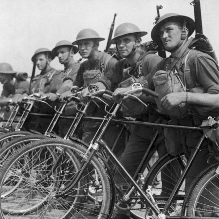Black Watch on bicycles