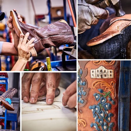 collage of lucchese workshop