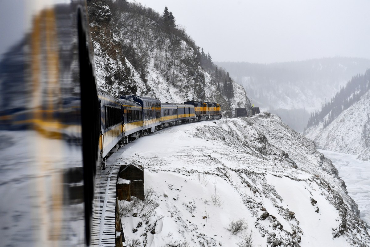 The Alaska Railroad Denali Star train, which offers some of the best sightseeing in Alaska and brings travelers to Denali National Park