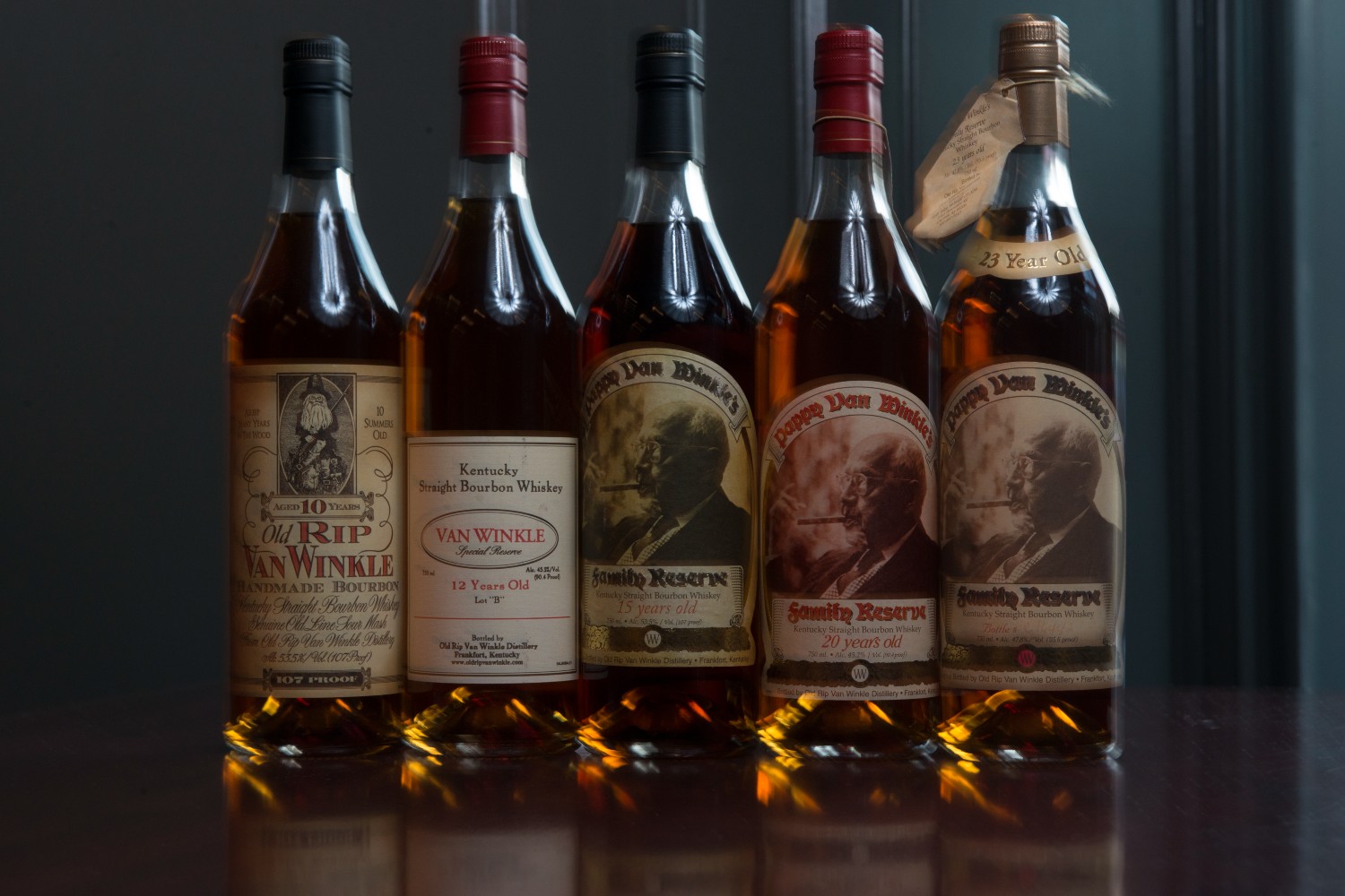 Pappy Van Winkle bottles