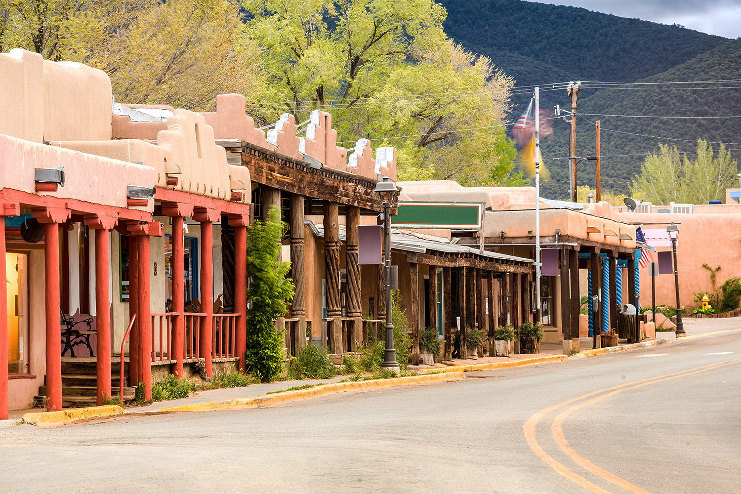 A street in Taos, New Mexico