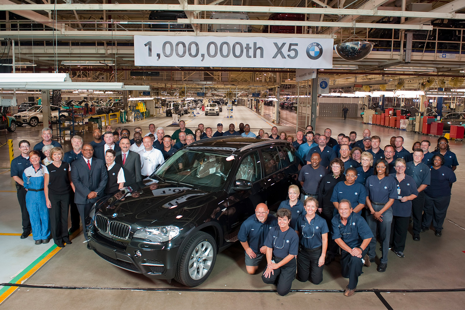 The 1 millionth BMW X5, pictured at BMW's South Carolina Spartanburg factory on June 8, 2010