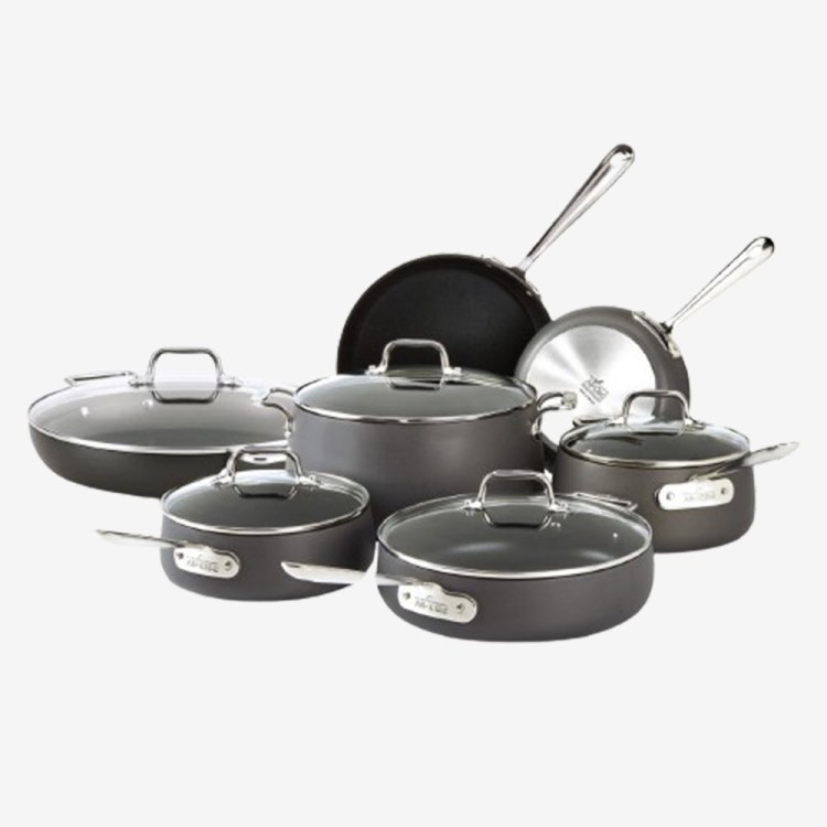 All-Clad 12 Piece Cookware Set Hard Anodized