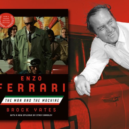 "Enzo Ferrari" cover and author Brock Yates