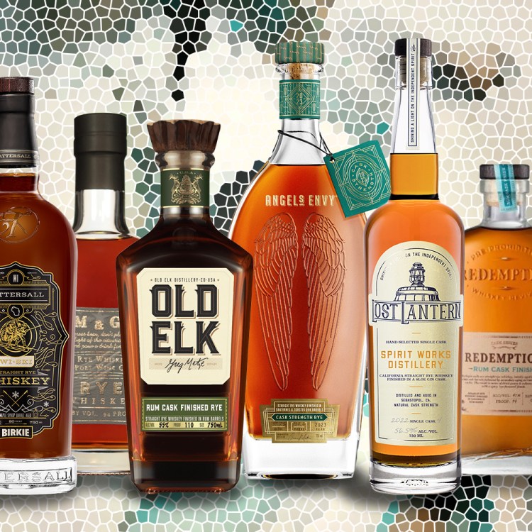 A collection of barrel-finished rye whiskeys. These 14 bottles are worth seeking out and adding to your collection.