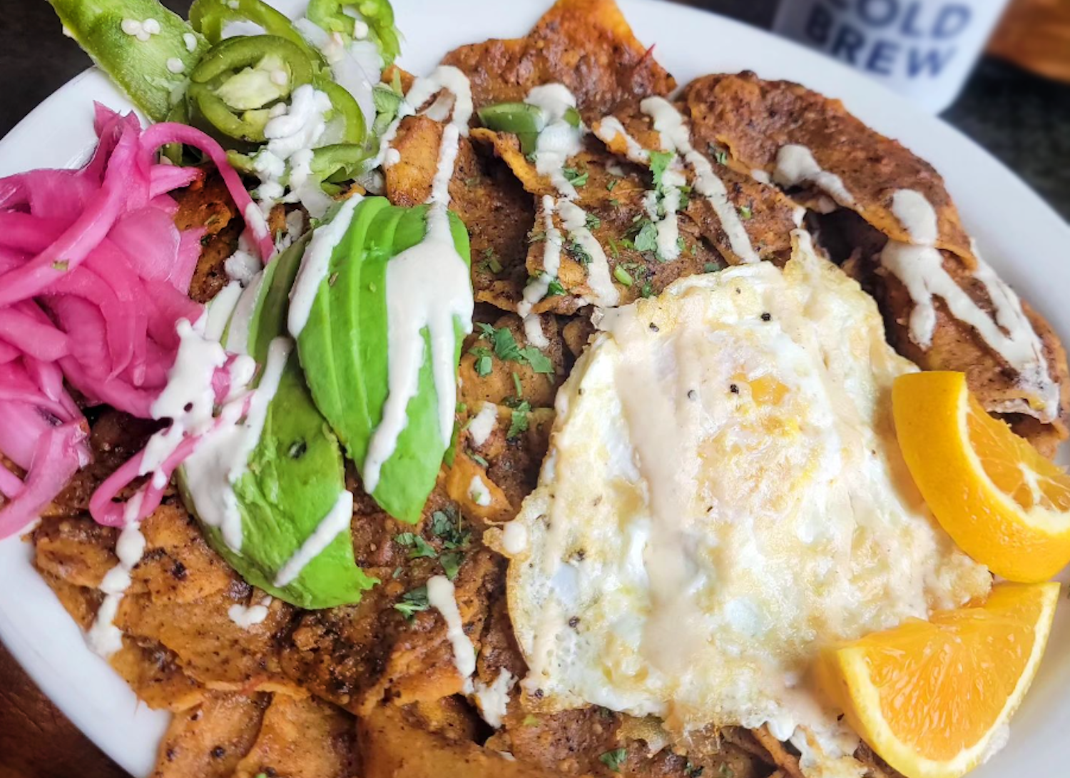 Chilaquiles from ERIS Brewery and Cider House