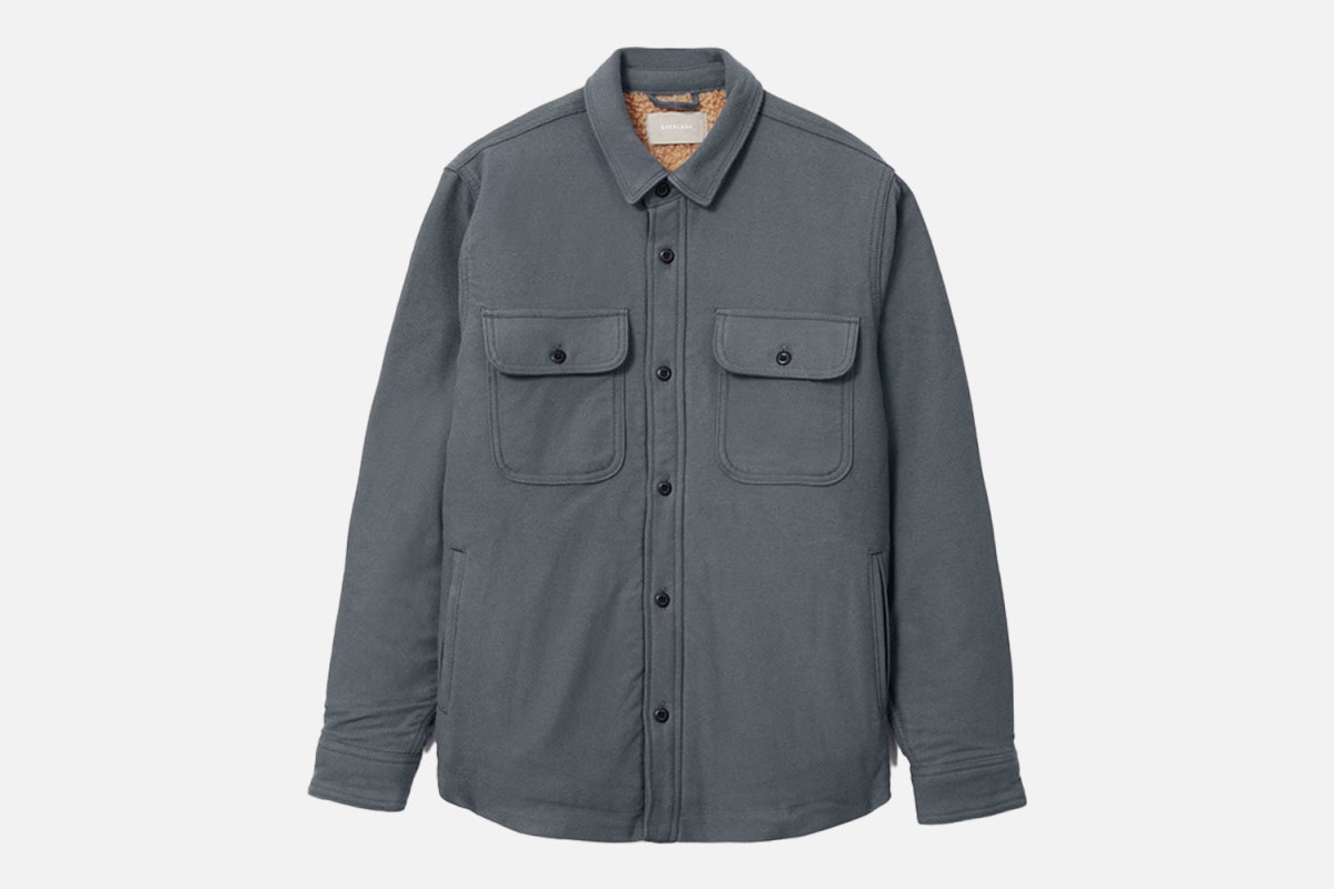 Everlane The ReNew Fleece-Lined Heavyweight Overshirt