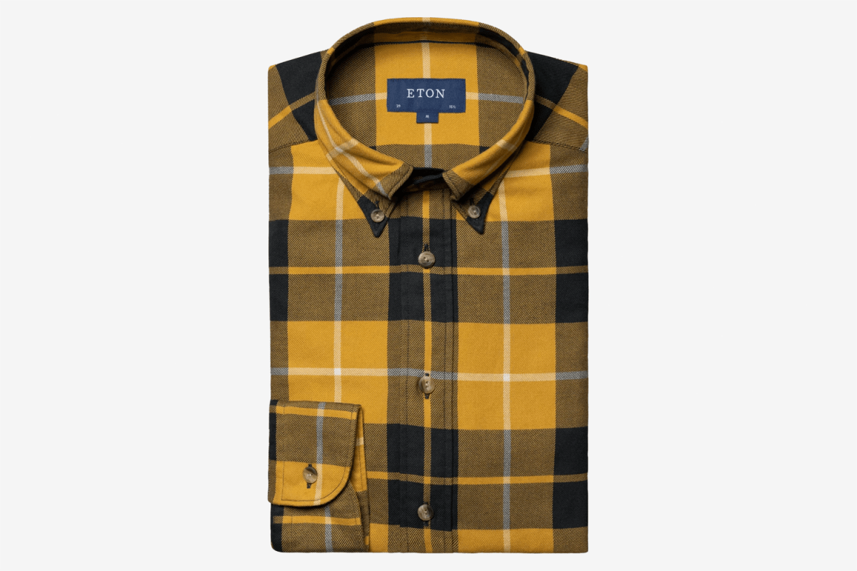 Eton Yellow Checkered Flannel