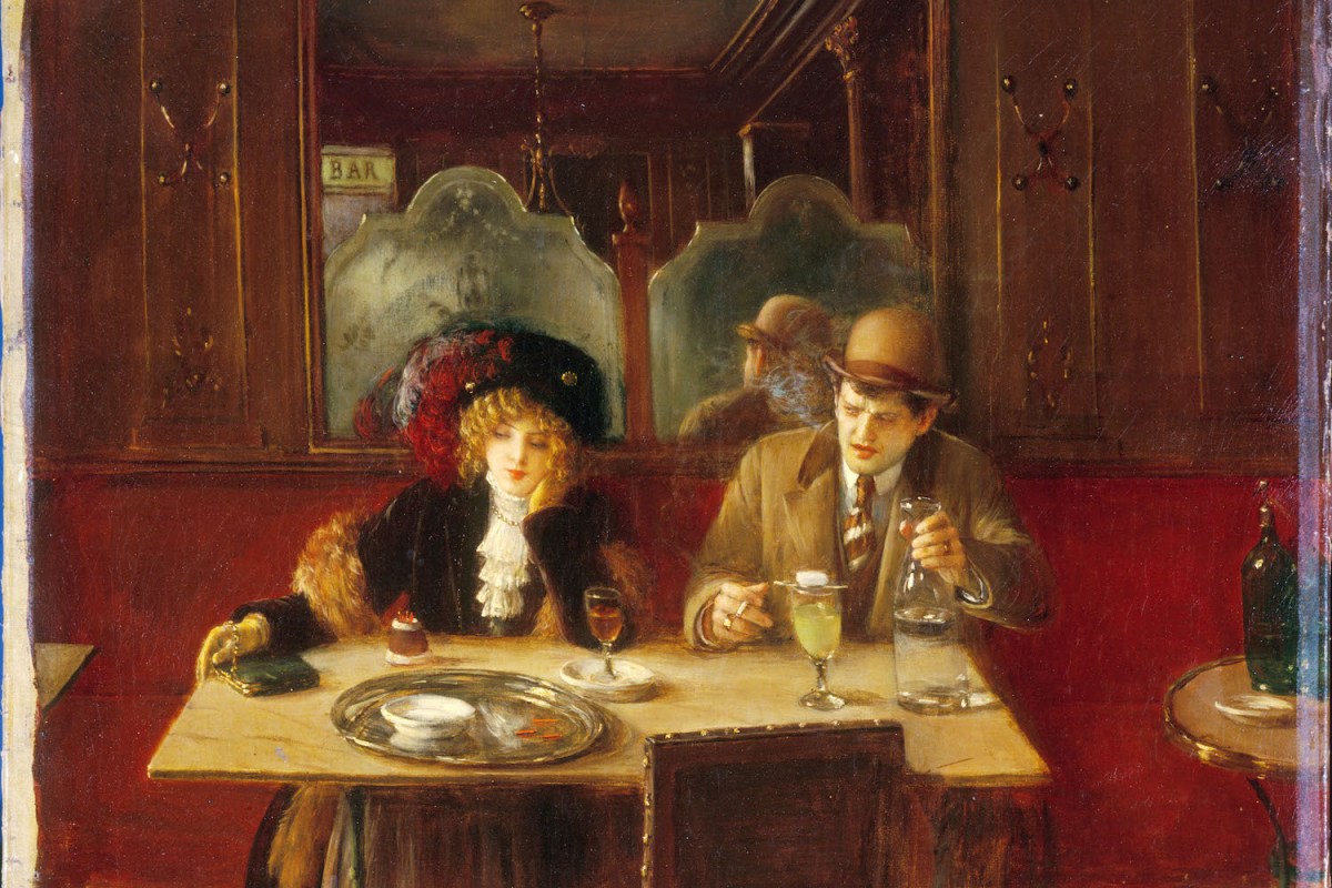 "At the Cafe, Says Absinthe" by Jean Beraud