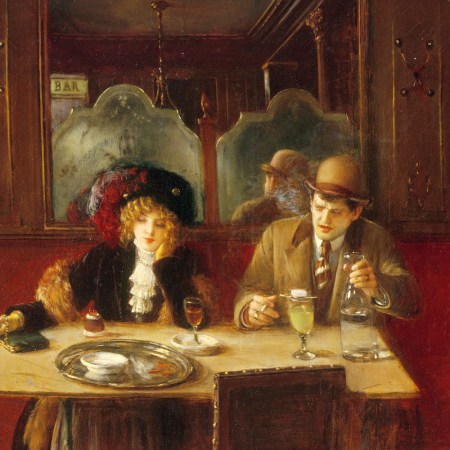 "At the Cafe, Says Absinthe" by Jean Beraud