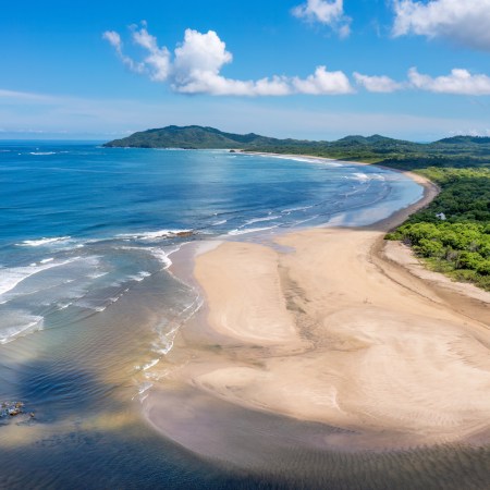 Aerial view of Tamarindo Beach and Estuary