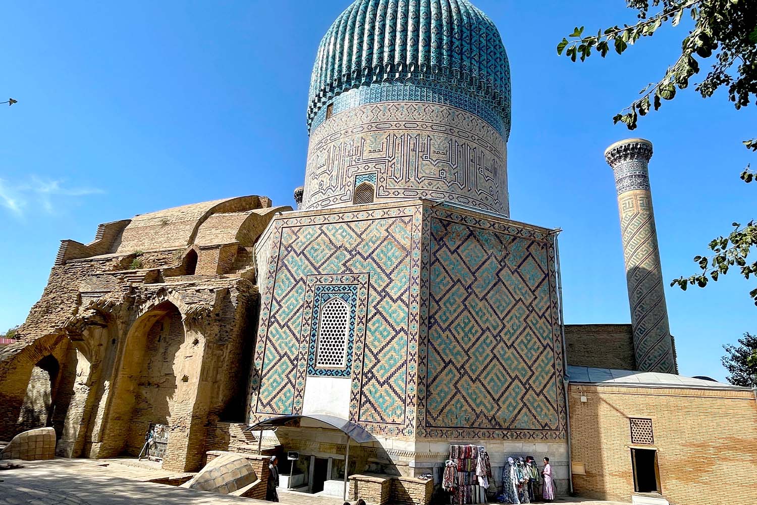 Like many monuments in Uzbekistan, Gur-e-Amir is a restoration work in progress