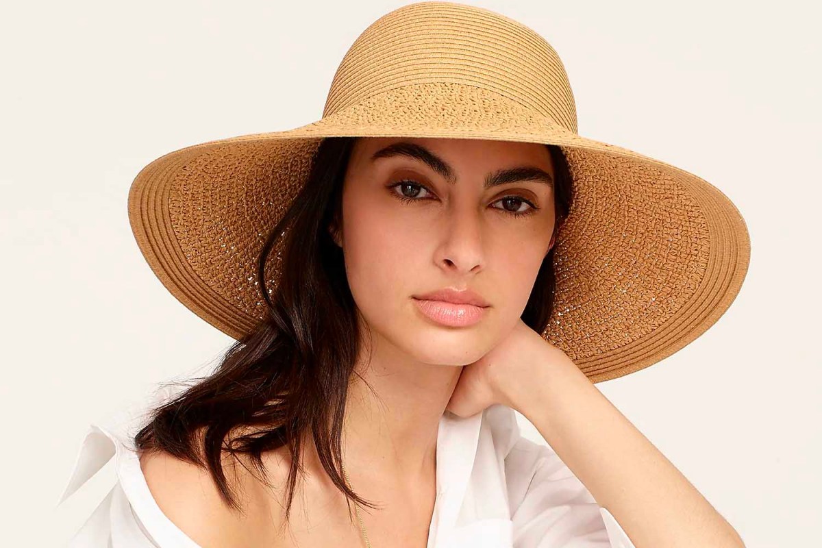 J.Crew Textured Summer Straw Hat