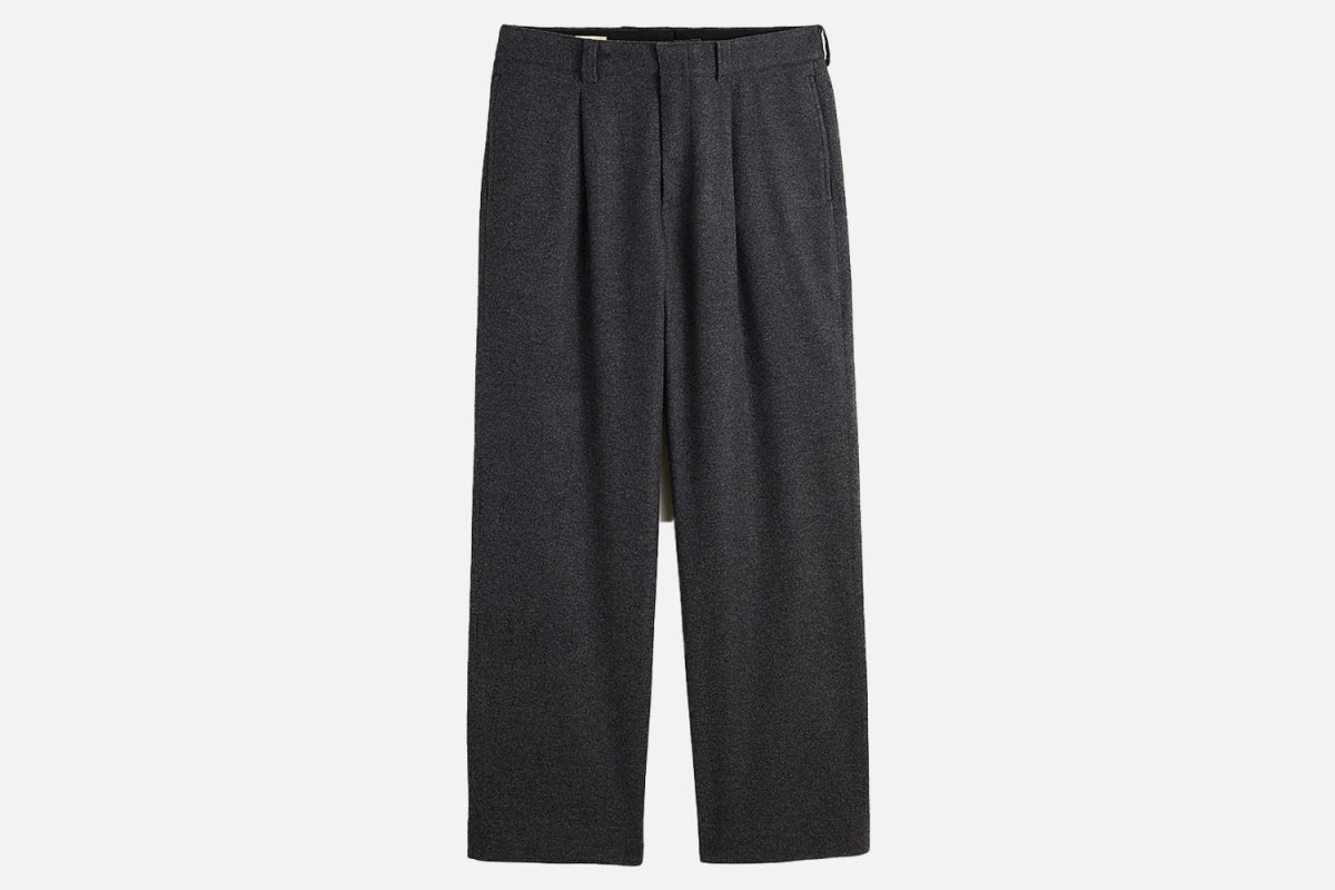 Madewell The Italian Fabric Roebling Pleated Trousers