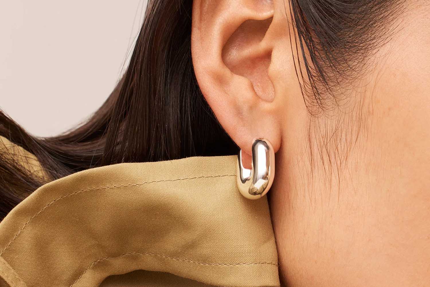 Jenny Bird Puffy U-Link Earrings