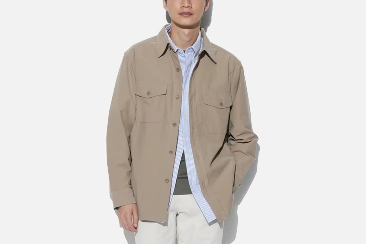 The Ultra-Affordable Option: Uniqlo Jersey Utility Overshirt
