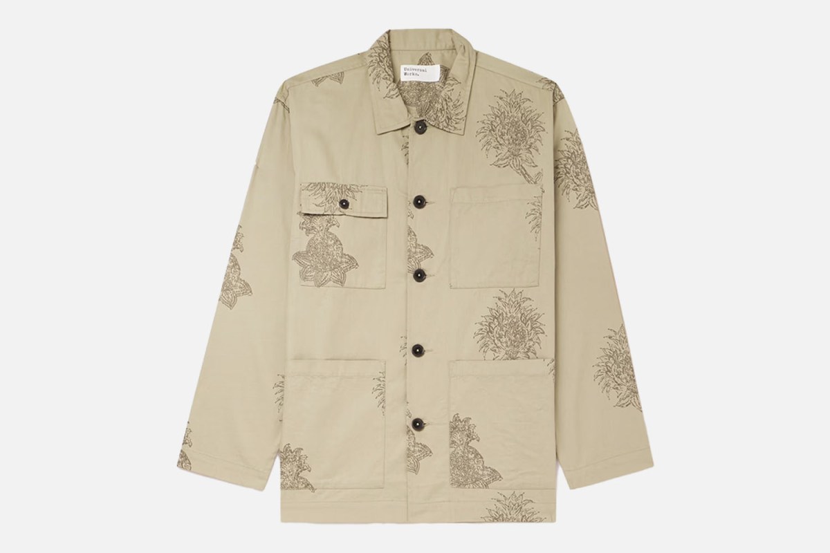 Universal Works Printed Cotton-Twill Shirt Jacket