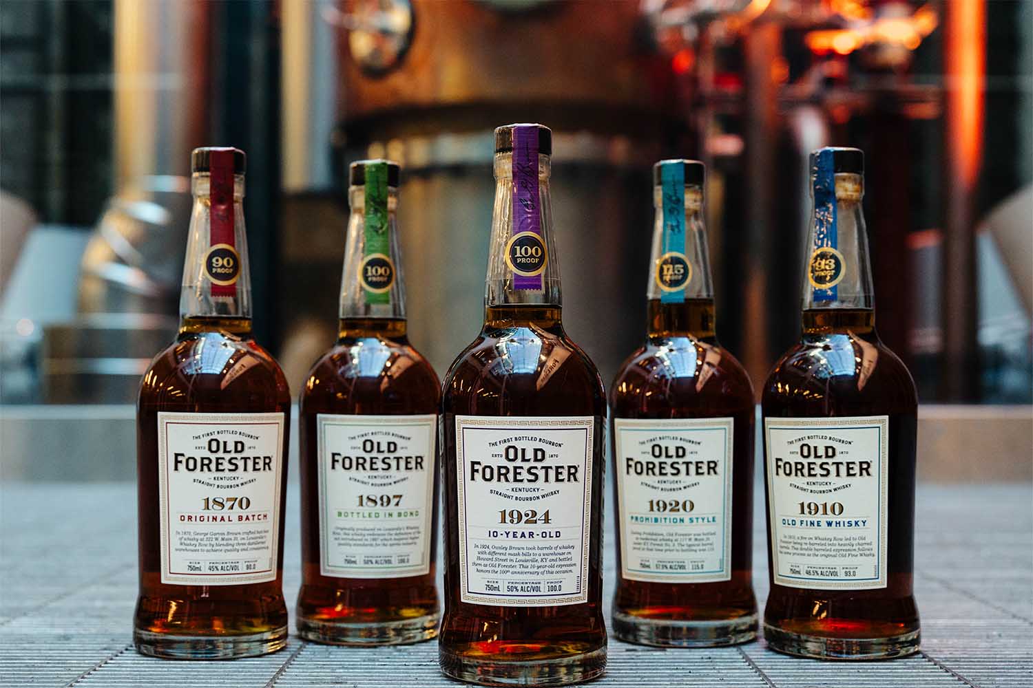 Whiskey Row lineup from Old Forester