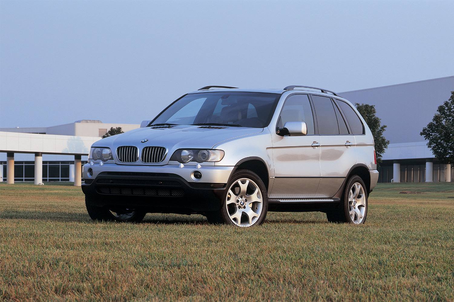 A first-generation BMW X5 outside the company's Spartanburg plant in South Carolina.