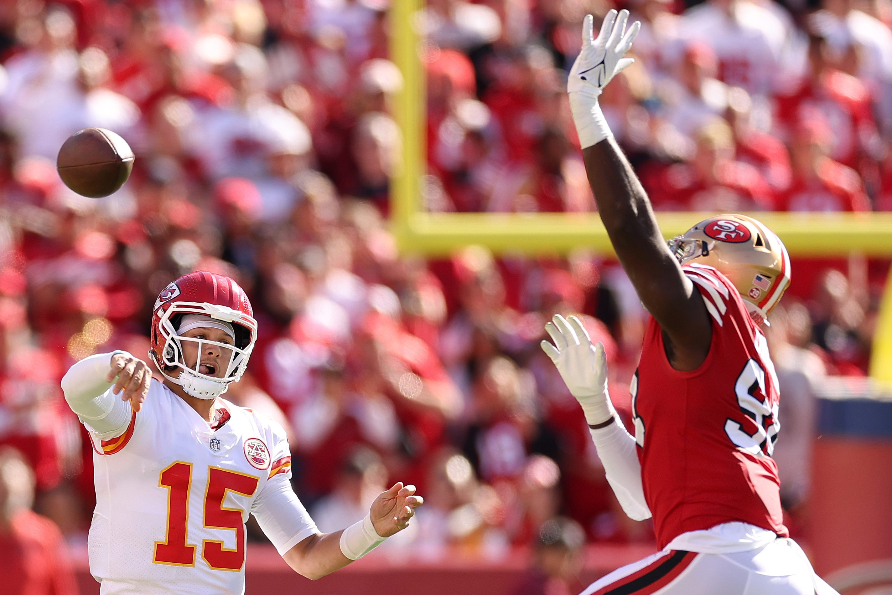 Patrick Mahomes throws a pass against the San Francisco 49ers. Here's why Super Bowl LVIII is not a rematch, but a whole new game.