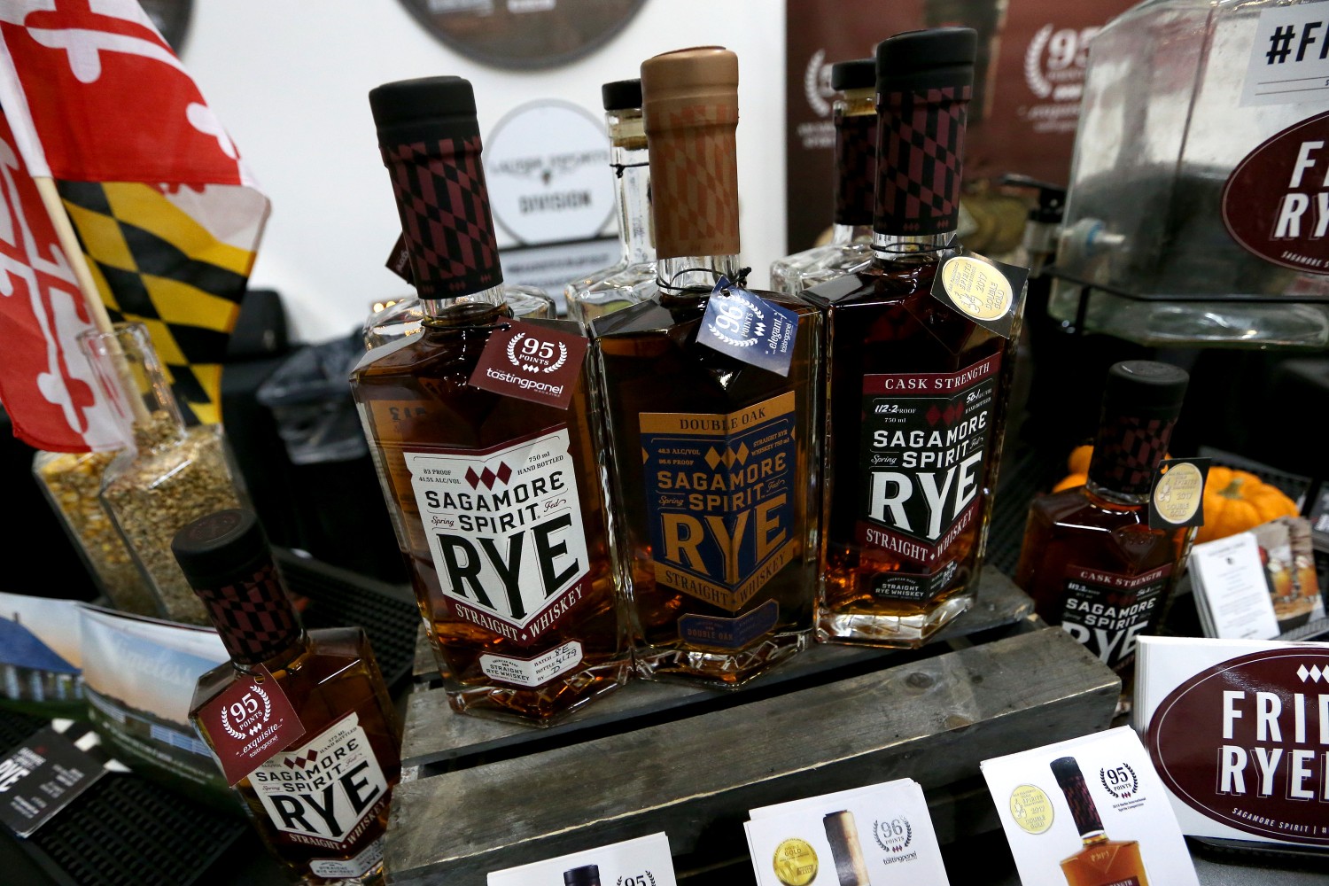 Sagamore Spirit bottles