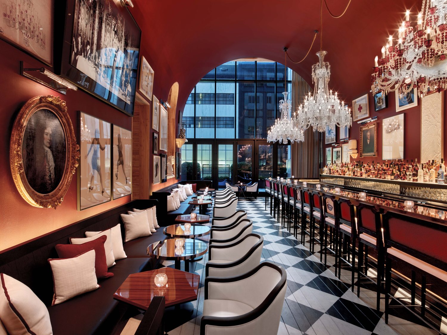The Bar at Baccarat Hotel, one of the best hotel bars in NYC
