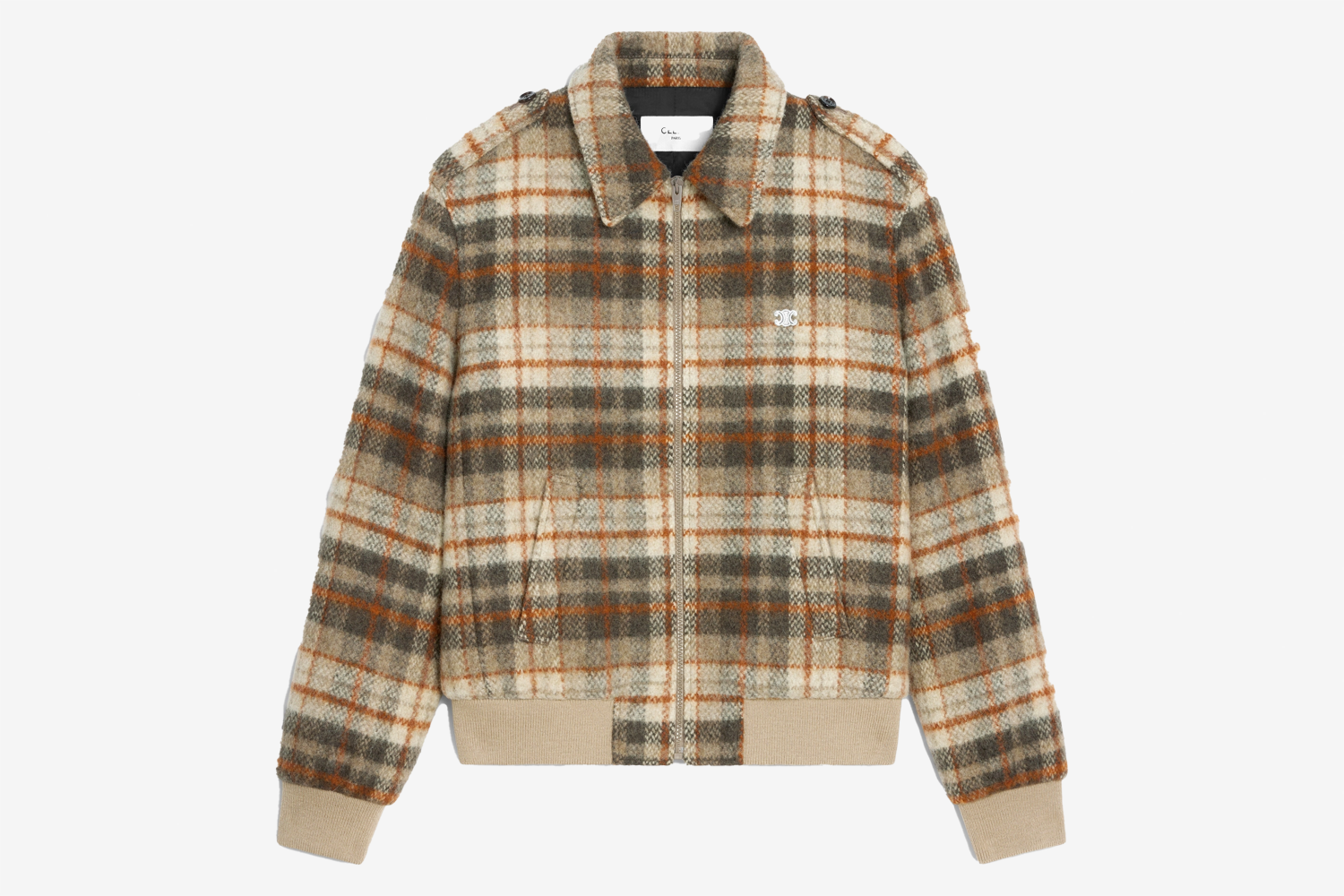 Celine Loose Teddy Bomber Jacket