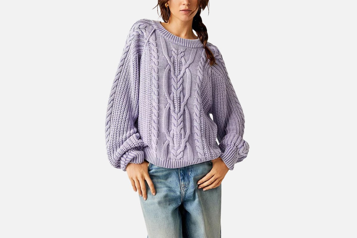 Free People Frankie Cable Sweater