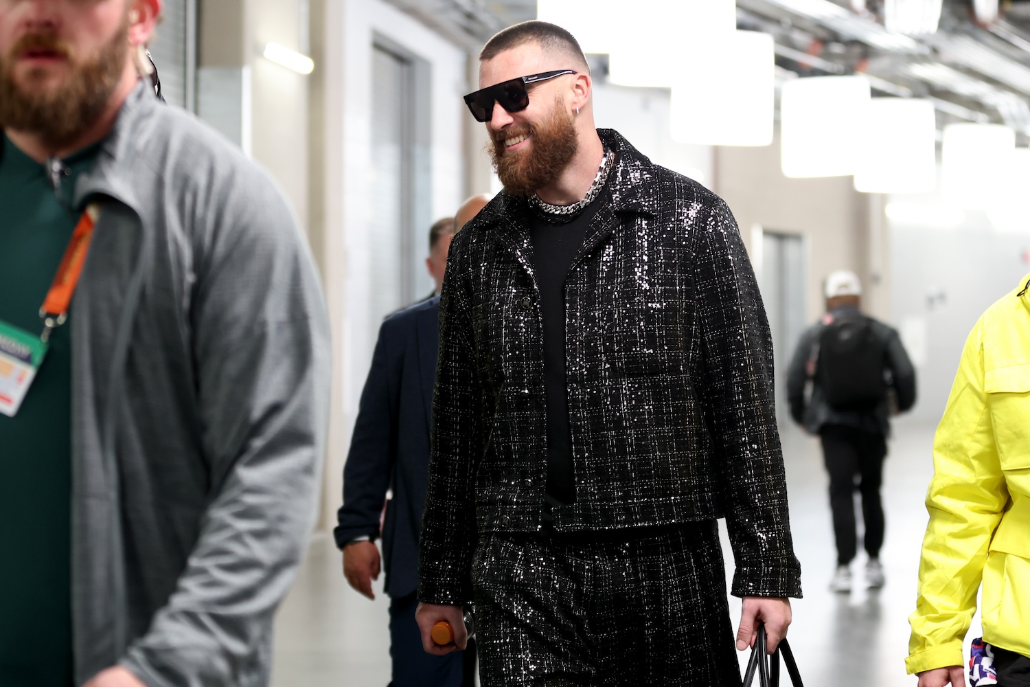 Travis Kelce pre-Super Bowl