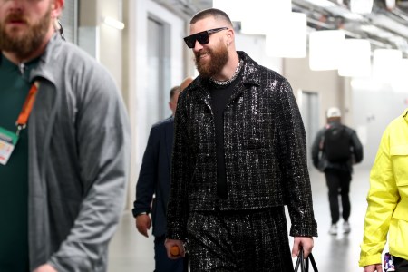 Travis Kelce pre-Super Bowl