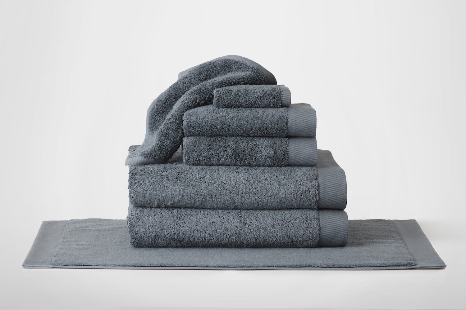 Silk &amp; Snow Plush Terry Bath Towels