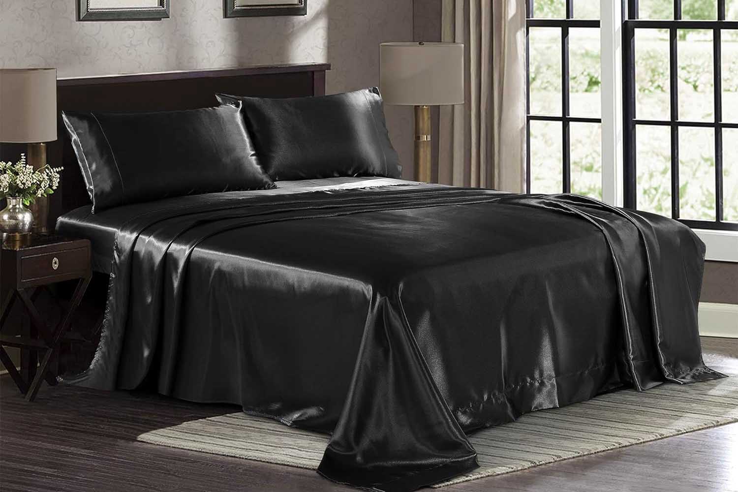 Pure Bedding Satin Sheets Queen