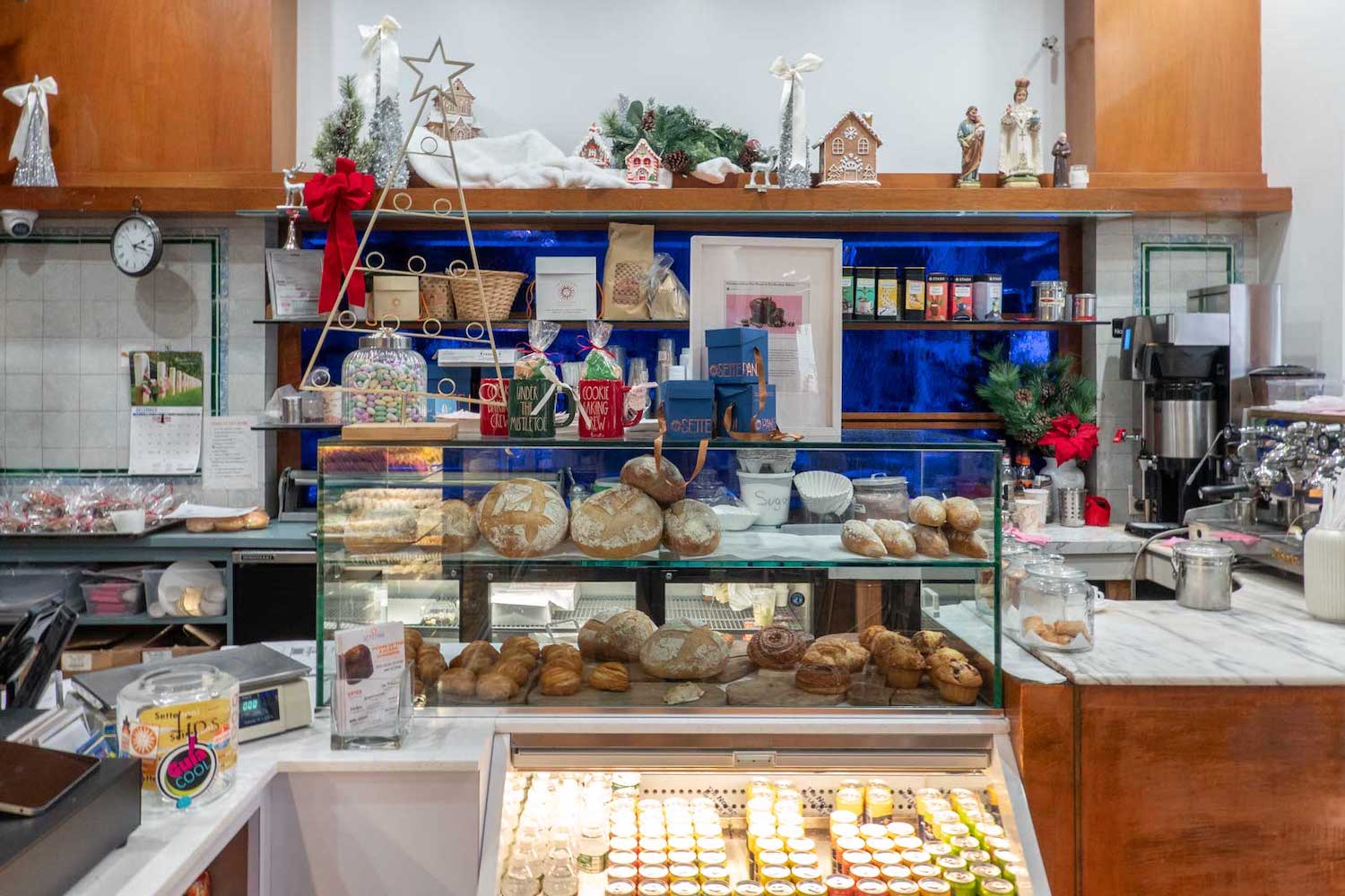 the counter at settepani bakery