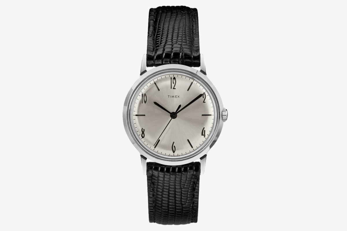 Timex Marlin Hand-WOund 34mm Leather Strap