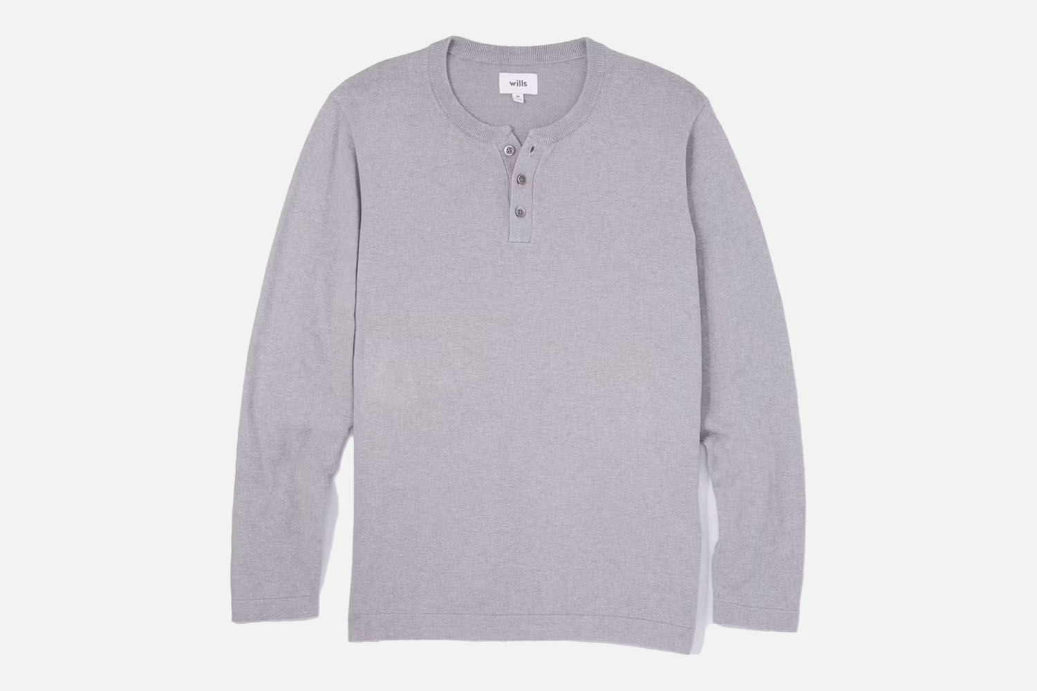 Wills Cotton Cashmere Henley Sweater