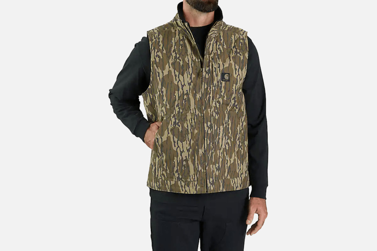 Carhartt Rugged Flex® Duck Sherpa-Lined Mock-Neck Vest
