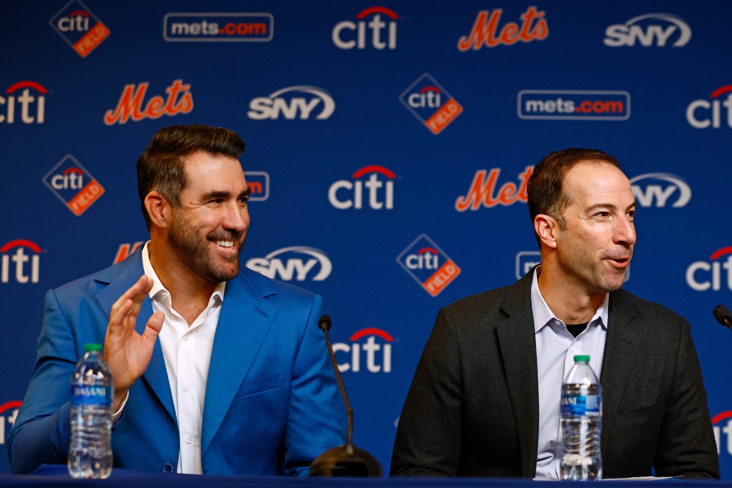 Billy Eppler and Justin Verlander