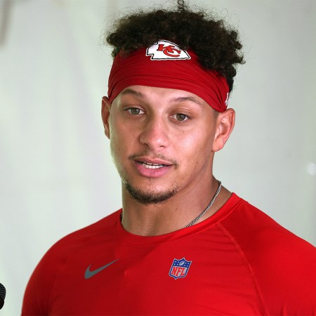 Patrick Mahomes speaks to the media at Kansas City Chiefs training camp. Here's why we shouldn't be comparing the quarterback to Tom Brady just yet.