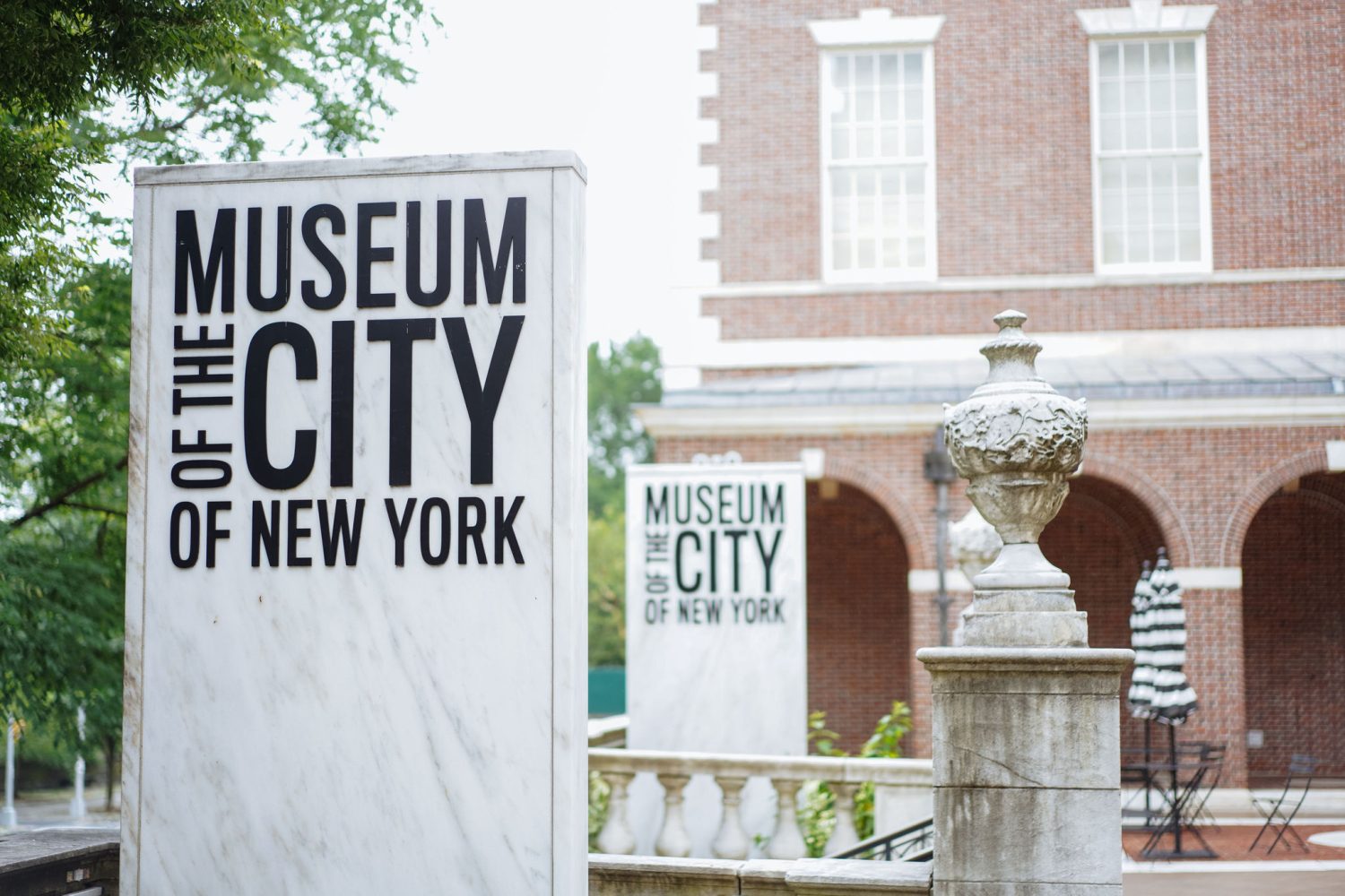 Entrance signs at the Museum of the City of New York 